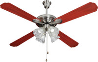 Havells Standard Evoke With Light 1320 mm 4 Blade Ceiling Fan(Red, Pack of 1)