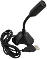 Singtronics Mini USB 2.0 Audio Adapter Driver-free for MSN PC Laptop noise canceling MIC microphone with flexible stand Laptop Accessory(Black)   Laptop Accessories  (Singtronics)
