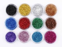 LUV-LI MULTIPURPOSE Glittering Shimmer Powder For Nail, Eyes, Body 12 Pc 4 Grams Each(MULTICOLOR) - Price 210 78 % Off  