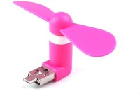 Trost For all Sartphones, Powerbank and laptops OTG + For all Sartphones, Powerbank and laptops OTG + USB Fan(Pink)   Laptop Accessories  (Trost)