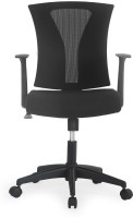 View Nilkamal Centura Mesh Mid Back Fabric Office Arm Chair(Black) Furniture (Nilkamal)