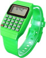 Fashion Gateway Green strap calculator watch for kids Green Digital Watch  - For Boys & Girls   Watches  (Fashion Gateway)