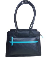 Goodwill Leather Art Shoulder Bag(Black)