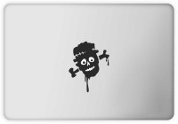 Rawpockets Skull Face Vinyl Laptop Decal 15.1   Laptop Accessories  (Rawpockets)