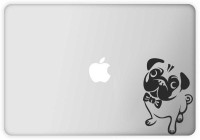 Rawpockets Cute Pug Vinyl Laptop Decal 15.1   Laptop Accessories  (Rawpockets)