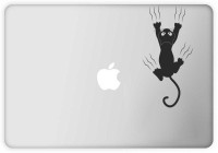 Rawpockets Cat on the Wall Vinyl Laptop Decal 15.1   Laptop Accessories  (Rawpockets)