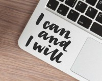 View Rawpockets I Can & I Will Vinyl Laptop Decal 15.1 Laptop Accessories Price Online(Rawpockets)