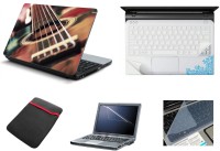 Namo Art Namo Art 5in1 Laptop Accessories Combo of Laptop Skins with Palmrest Skin, Sleeve, Screen Guard and Key Protector for All Laptop - Notebook HQ1035 acoustic guitar Combo Set(Multicolor)   Laptop Accessories  (Namo Art)
