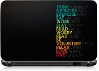 VI Collections THINK POSITIVLY PVC Laptop Decal 15.5   Laptop Accessories  (VI Collections)