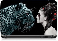 View VI Collections GIRL LOOK A TIGER PVC Laptop Decal 15.5 Laptop Accessories Price Online(VI Collections)