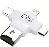 Microware OTG Card Reader for iOS/Android/MAc Devices Card Reader(White)   Laptop Accessories  (Microware)