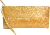 KAWAII Yellow Gold Pipe Beads Zipper Pouch Handbag Pouch(Yellow)
