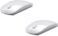 ReTrack 2PC 2.4Ghz Ultra Slim Wireless Wireless Optical Mouse(USB, White)   Laptop Accessories  (ReTrack)