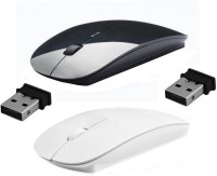 View ReTrack 2.4Ghz Combo Ultra Slim Wireless Optical Mouse(USB, Black, White) Laptop Accessories Price Online(ReTrack)