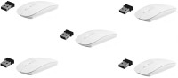 View ReTrack 5PC 2.4Ghz Ultra Slim Wireless Wireless Optical Mouse(USB, White) Laptop Accessories Price Online(ReTrack)