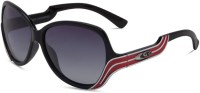 Keeda Oval Sunglasses(For Women, Black)