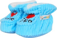 OLE BABY Boys & Girls Slip on Casual Boots(Blue)