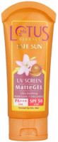 Lotus Herbals Safe Sun UV Screen Matte Gel - SPF 50 PA+++(50 g) Flipkart Deal