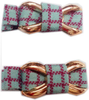 squnibee Check Bow Hair Clip(Green) - Price 145 51 % Off