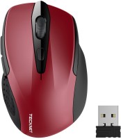 View Tecknet M003 pro wireless mouse Wireless Optical  Gaming Mouse(2.4GHz Wireless, Red) Laptop Accessories Price Online(Tecknet)