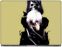 CRAZYINK Anime Boy with Skull Girl Vinyl Laptop Decal 15.6   Laptop Accessories  (CrazyInk)