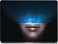 CRAZYINK Lady & Universe Face Art Vinyl Laptop Decal 15.6   Laptop Accessories  (CrazyInk)