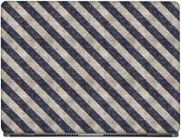 CRAZYINK Blue Grungy Stripes Pattern Vinyl Laptop Decal 15.6   Laptop Accessories  (CrazyInk)