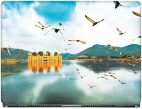 CRAZYINK Birds Flying towards Jal Mahal Vinyl Laptop Decal 14   Laptop Accessories  (CrazyInk)
