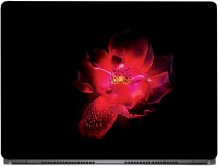 CRAZYINK Red Glowing Flower on Dark Vinyl Laptop Decal 15.6   Laptop Accessories  (CrazyInk)