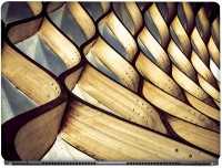 CRAZYINK Wooden Designing Architecture Pattern Vinyl Laptop Decal 13.3   Laptop Accessories  (CrazyInk)