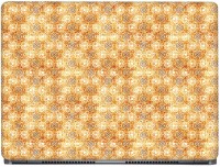 CRAZYINK Orange Watercolor Floral Pattern Vinyl Laptop Decal 16   Laptop Accessories  (CrazyInk)