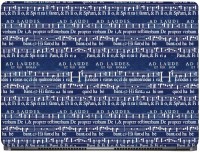 CRAZYINK Music Note Blue Pattern Vinyl Laptop Decal 14   Laptop Accessories  (CrazyInk)