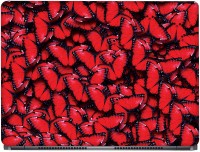 CRAZYINK Red Butterflies Vinyl Laptop Decal 13.3   Laptop Accessories  (CrazyInk)