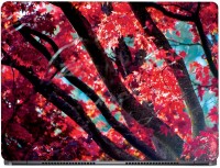 CRAZYINK Red Leaf Trees Vinyl Laptop Decal 14   Laptop Accessories  (CrazyInk)