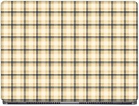 CRAZYINK Mustard Check Pattern Vinyl Laptop Decal 17.3   Laptop Accessories  (CrazyInk)
