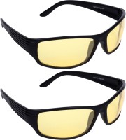 Dark Image Sports Sunglasses(For Men & Women, Yellow)