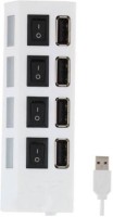 Caxon 4 port Usb hub ca4n USB Hub(White)   Laptop Accessories  (Caxon)