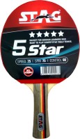 STAG 5 Star Red, Black Table Tennis Racquet(Pack of: 1, 166 g)