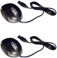 Maanya Teck MAANYAEL-V90 pack of 2 Wired Optical Mouse(USB, Black)   Laptop Accessories  (Maanya Teck)