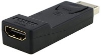 C&E  TV-out Cable DisplayPort to HDMI Video Adapter Converter - M/F(Black, For Computer)