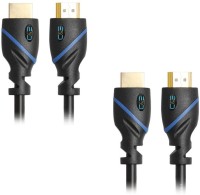 C&E  TV-out Cable C&E High Speed HDMI Cable 30 Feet, Supports Ethernet, 3D and Audio Return, UltraHD 4K Ready Latest Specification Cable, 2 Pack(Black, For TV, 9.14 m)