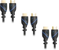 C&E  TV-out Cable High Speed HDMI Cable (40 Feet) with Ethernet Supports 1.4 26AWG, 3D and Audio Return, UltraHD 4K Ready, Latest Specification Cable, (3 Pack)(Black, For TV, 12.192 m)