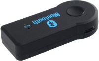 Voltegic ™ Portable Car Handsfree Bluetooth A2DP Audio Music AUX Handsfree Receiver Adapter with Microphone BT-Mic-001 Bluetooth(Black)   Laptop Accessories  (Voltegic)