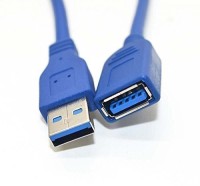 AutoKraftZ Extension cable 3 meter USB Adapter(Blue)