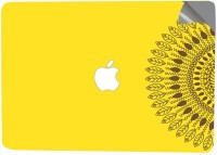 View Swagsutra Yellow Pattern Semi Circle Vinyl/Deca/Sticker Laptop Decal 13 Laptop Accessories Price Online(Swagsutra)