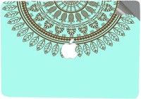View Swagsutra Sea Green SemiCircle Vinyl/Deca/Sticker Laptop Decal 11 Laptop Accessories Price Online(Swagsutra)