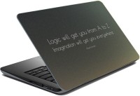ezyPRNT Sparkle Laminated Albert Einstein Motivation Quotes h (15 to 15.6 inch) Vinyl Laptop Decal 15   Laptop Accessories  (ezyPRNT)