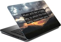 ezyPRNT Sparkle Laminated Music acts like a magic (15 to 15.6 inch) Vinyl Laptop Decal 15   Laptop Accessories  (ezyPRNT)