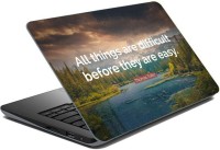 ezyPRNT Sparkle Laminated All thigs are difficult Motivation Quote (15 to 15.6 inch) Vinyl Laptop Decal 15   Laptop Accessories  (ezyPRNT)