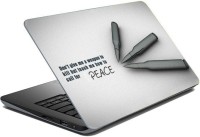 ezyPRNT Sparkle Laminated Peace Quote (15 to 15.6 inch) Vinyl Laptop Decal 15   Laptop Accessories  (ezyPRNT)